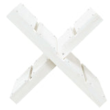 vidaXL Porte-bûches Blanc 47x39,5x48 cm Bois massif de pin