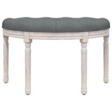 vidaXL Banc Gris foncé 81,5x41x49 cm Velours