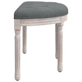 vidaXL Banc Gris foncé 81,5x41x49 cm Velours