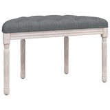 vidaXL Banc Gris foncé 81,5x41x49 cm Velours