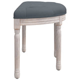 vidaXL Banc Gris foncé 81,5x41x49 cm Velours