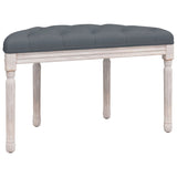 vidaXL Banc Gris foncé 81,5x41x49 cm Velours