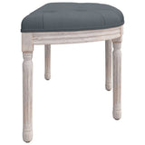 vidaXL Banc Gris foncé 81,5x41x49 cm Velours