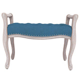 vidaXL Banc Bleu 110x45x60 cm Velours