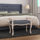 vidaXL Banc Bleu 110x45x60 cm Velours
