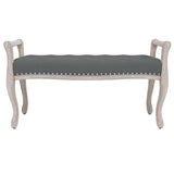 vidaXL Banc Bleu 110x45x60 cm Velours