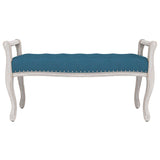vidaXL Banc Bleu 110x45x60 cm Velours