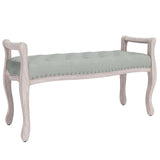 vidaXL Banc Bleu 110x45x60 cm Velours