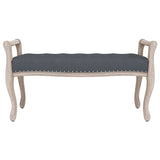 vidaXL Banc Bleu 110x45x60 cm Velours