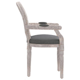 vidaXL Chaise à manger gris foncé 54x56x96,5 cm velours
