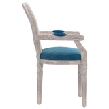 vidaXL Chaise à manger gris foncé 54x56x96,5 cm velours
