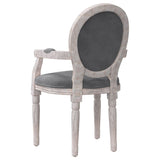 vidaXL Chaise à manger gris foncé 54x56x96,5 cm velours