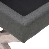 vidaXL Tabouret de rangement 45x45x49 cm lin
