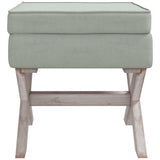 vidaXL Tabouret de rangement 45x45x49 cm lin