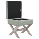 vidaXL Tabouret de rangement 45x45x49 cm lin