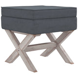 vidaXL Tabouret de rangement 45x45x49 cm lin