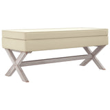 vidaXL Tabouret de rangement 45x45x49 cm lin