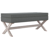 vidaXL Tabouret de rangement 45x45x49 cm lin