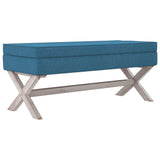vidaXL Tabouret de rangement 45x45x49 cm lin