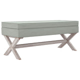 vidaXL Tabouret de rangement 45x45x49 cm lin