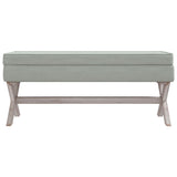 vidaXL Tabouret de rangement 45x45x49 cm lin