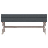 vidaXL Tabouret de rangement 45x45x49 cm lin