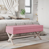 vidaXL Tabouret de rangement 45x45x49 cm lin