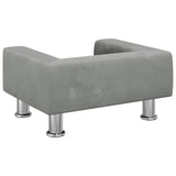 vidaXL Lit pour chien gris clair 50x40x26,5 cm velours