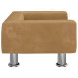 vidaXL Lit pour chien marron 50x40x26,5 cm velours