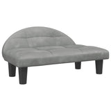 vidaXL Lit pour chien gris clair 70x52x30 cm velours