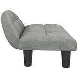 vidaXL Lit pour chien gris clair 70x52x30 cm velours