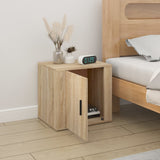 vidaXL Table de chevet Chêne marron 50x39x47 cm