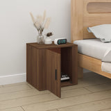 vidaXL Table de chevet Chêne marron 50x39x47 cm