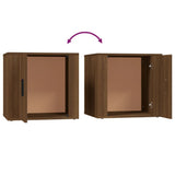 vidaXL Table de chevet Chêne marron 50x39x47 cm