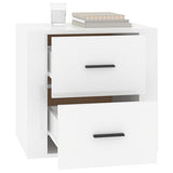 vidaXL Table de chevet Chêne fumé 50x39x47 cm