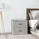 vidaXL Table de chevet Chêne fumé 50x39x47 cm