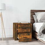 vidaXL Table de chevet Chêne fumé 50x39x47 cm