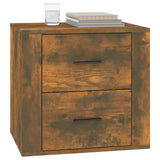 vidaXL Table de chevet Chêne fumé 50x39x47 cm