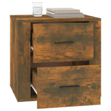 vidaXL Table de chevet Chêne fumé 50x39x47 cm