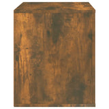 vidaXL Table de chevet Chêne fumé 50x39x47 cm