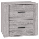 vidaXL Table de chevet Chêne fumé 50x39x47 cm