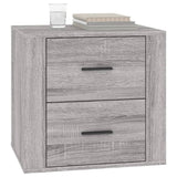 vidaXL Table de chevet Chêne fumé 50x39x47 cm