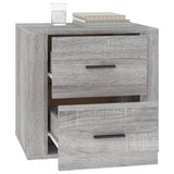 vidaXL Table de chevet Chêne fumé 50x39x47 cm
