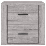 vidaXL Table de chevet Chêne fumé 50x39x47 cm