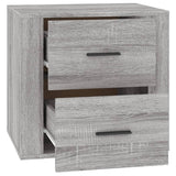 vidaXL Table de chevet Chêne fumé 50x39x47 cm