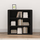 vidaXL Buffet Noir 80x30x80 cm Bois d'ingénierie