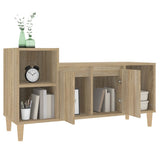 vidaXL Meuble TV Chêne marron 100x35x55 cm Bois d'ingénierie