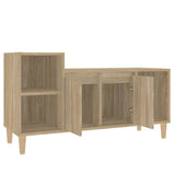 vidaXL Meuble TV Chêne marron 100x35x55 cm Bois d'ingénierie