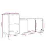 vidaXL Meuble TV Chêne marron 100x35x55 cm Bois d'ingénierie