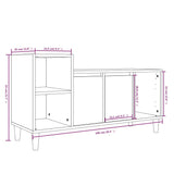 vidaXL Meuble TV Chêne marron 100x35x55 cm Bois d'ingénierie